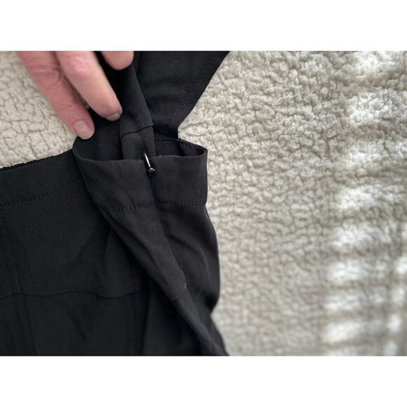 Madewell Grace Cap Sleeve Wide Leg Crop True Black Jumpsuit US Women's Sz 4 - Picture 10 of 16